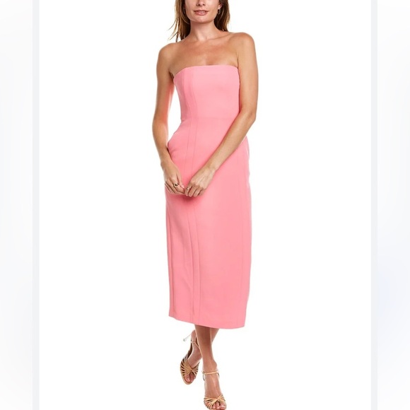 A.L.C. Elizabeth Pink Midi Dress | 8 - Picture 2 of 8
